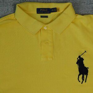 Polo Ralph Lauren Yellow Big Pony Short Sleeve Polo | Classic Fit | EUC | XXL